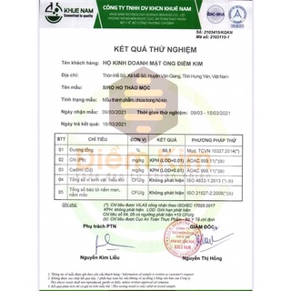 Siro Ho Thảo Mộc Dân Gian Điềm Kim