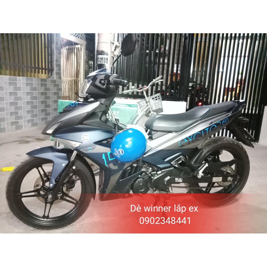 Dè Winner lắp Ex chắn bùn 90% màu Xanh đen nhám bản giới hạn