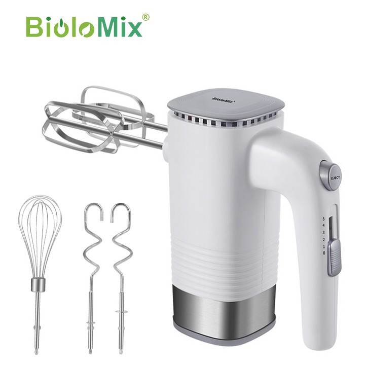 Máy trộn bột, đánh trứng, tạo bọt 3 trong 1, công suất 500W. Thương hiệu cao cấp Biolomix BM688 - Bảo Hành 1 Năm