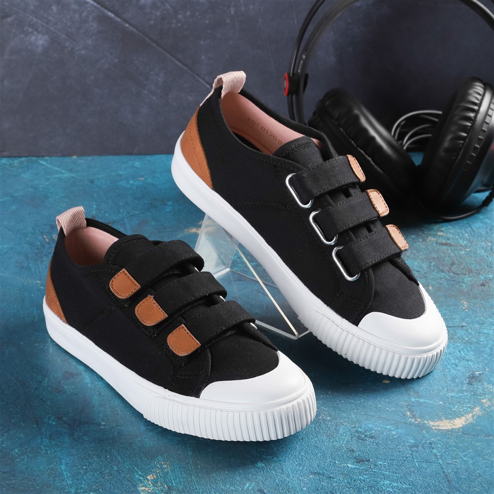 Giày Sneaker Chính Hãng Dincox/Coxshoes GE01 Black Quai Dán