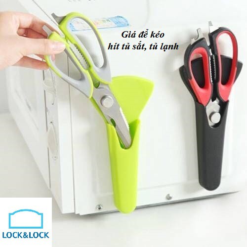 Kéo Lock &amp; Lock Cook Plus 23cm [ LOR131 ] - kéo nhà bếp đa năng cắt xương gà, khui bia, bào vỏ, đánh vẩy cá