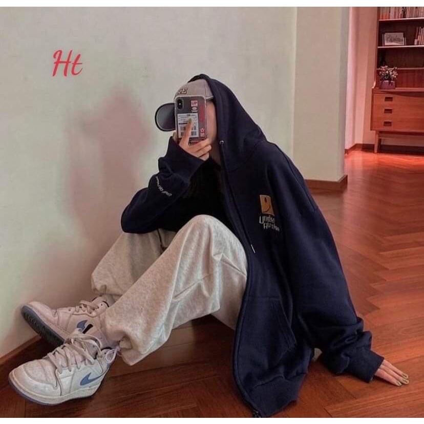 Áo Khoác Nỉ Cotton Unisex Nam Nữ Form Rộng Họa Tiết In UNDER Phong Cách Hàn Quốc Cá Tính | BigBuy360 - bigbuy360.vn