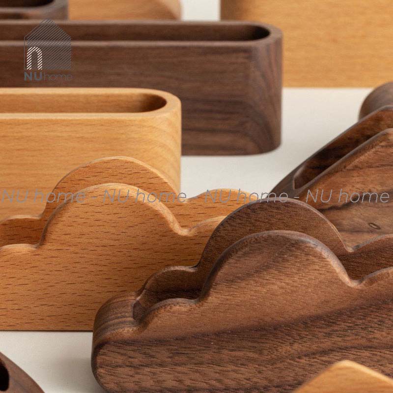 Hộp đựng name card cao cấp bằng gỗ tự nhiên | nuhome.vn | kiểu dáng độc lạ, tạo dấu ấn riêng cho thương hiệu