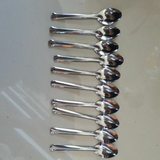 10 muỗng thìa cà phê inox nhỏ
