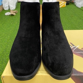Giày chelsea boot da lộn đen cao cấp