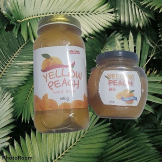 Đào Ngâm Hàn Quốc Wellheim Hủ 680/300 gr