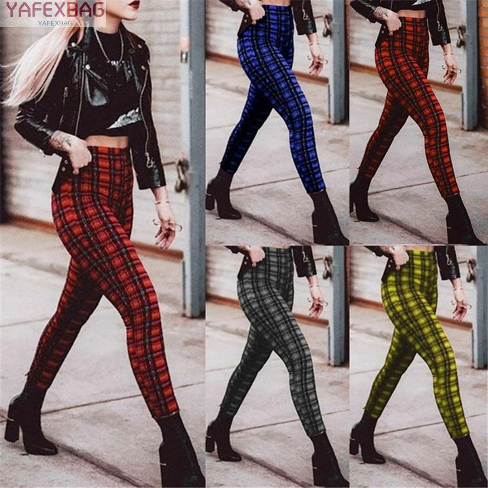 Women Pants Leggings Print Skinny Slacks Stretch Stretchy Tight Bottoms