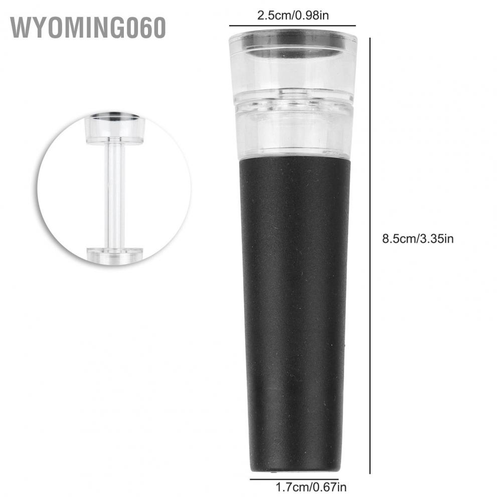 Wyoming060 Vacuum Wine Stopper Reusable Bottle Easy to Use for Home Kitchen Bar