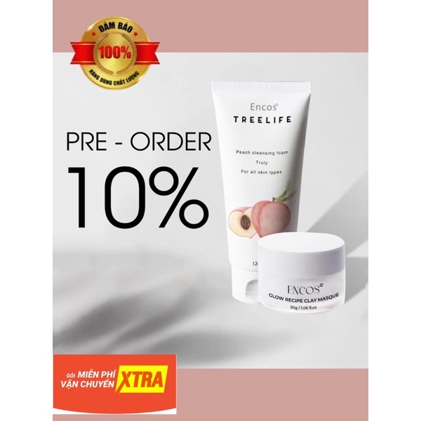 Bộ mặt nạ đất sét và sữa rửa mặt ENNYCOS KAOLIN CLAY MASQUE