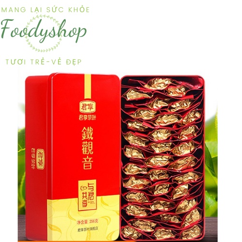 Trà Thiết Quan Âm An Khê Dòng Thanh Hương 256g Hộp 32 gói.Foodyshop1991