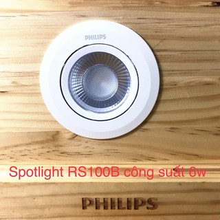 Đèn chiếu điểm âm trần RS100B G2 công suất 6w |Philips chính hãng hàng dự án|