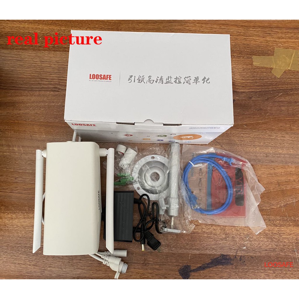 loosafe Camera Ngoài Trời Độ nét siêu cao 2.0mpx 1080P - 2 anten w26S + 32G Chính hãng