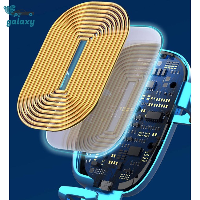 Giá Đỡ Điện Thoại Kiêm Sạc Nhanh Không Dây Gắn Lỗ Thông Gió Xe Hơi Cho galaxy S19 15w