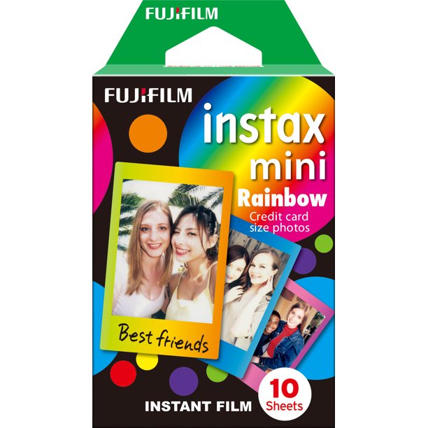FILM INSTAX MINI Viền Rainbow FUJIFILM dùng cho máy ảnh chụp lấy liền