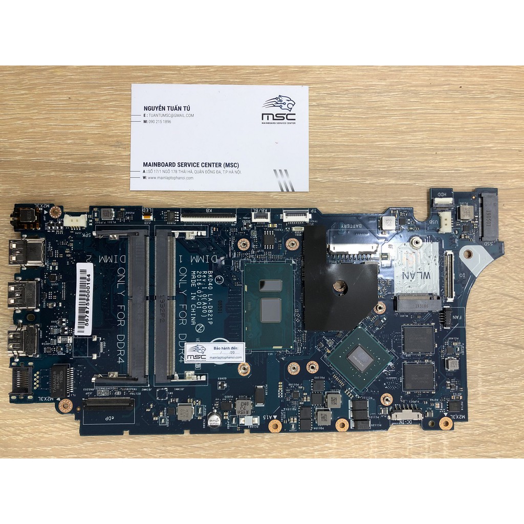 [TẶNG SÉC 500K] Main Laptop Dell Vostro 15 5568 / (Intel® Core i7-7500U) / VGA NVIDIA GeForce 940MX