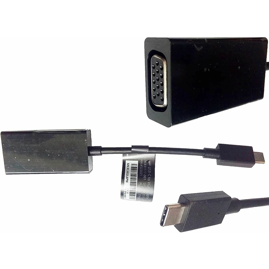 Cáp chuyển đổi USB Type-C ra VGA xịn chính hãng HP 100%
