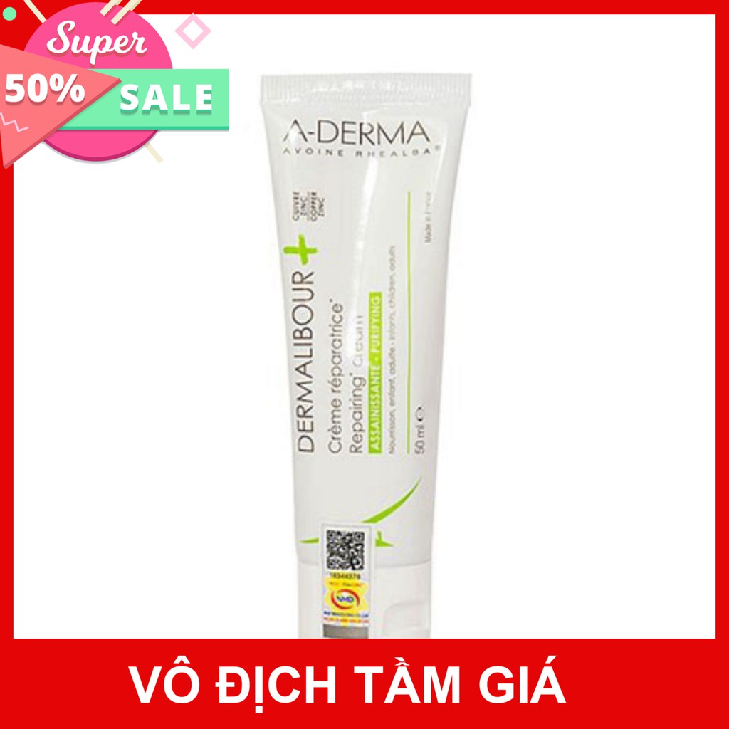 Kem A-Derma Dermalibour+ Repairing Cream 50ml – Hỗ trợ làm dịu và kháng khuẩn cho da