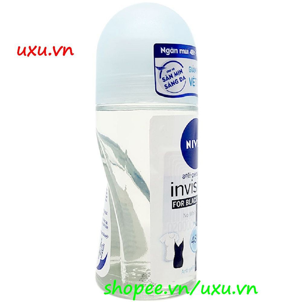 Lăn Khử Mùi Nữ 50Ml Nivea Ngăn Vệt Ố Vàng (Black & White), Với uxu.vn Tất Cả Là Chính Hãng.