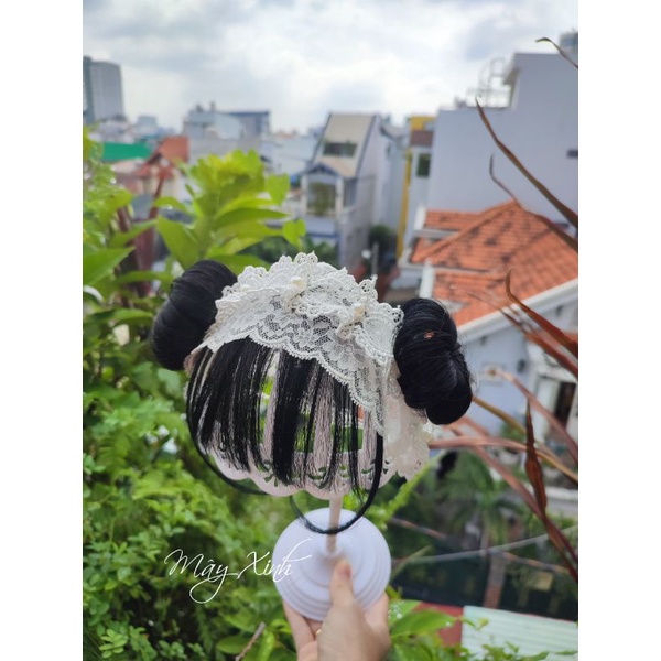 Băng đô ren tiểu thư đính hạt xinh cho bé