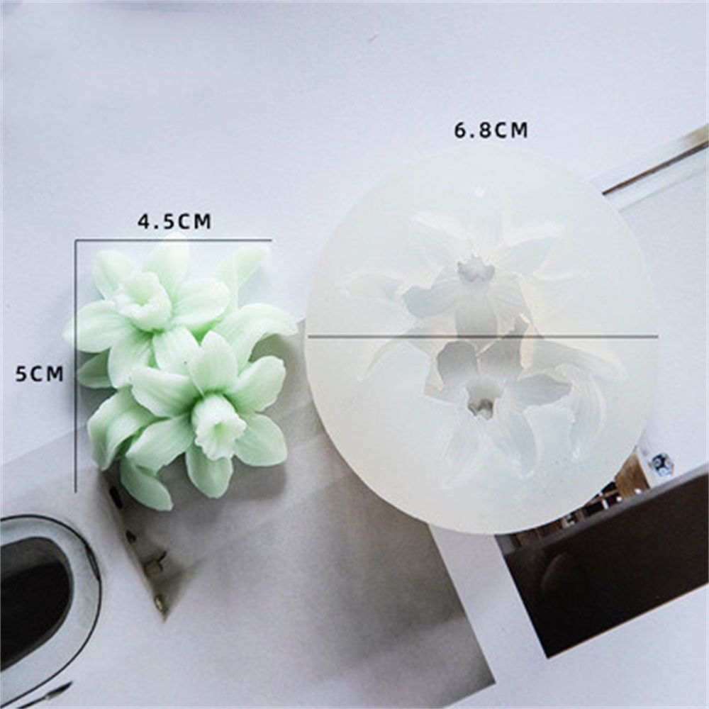 Khuôn Silicon Làm Nến Hình Hoa Hồng 3D