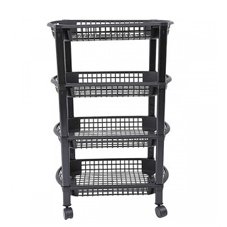 Kệ 4 tầng đa năng Tashuan có bánh xe kiểu mới nhiều màu TS-5319
