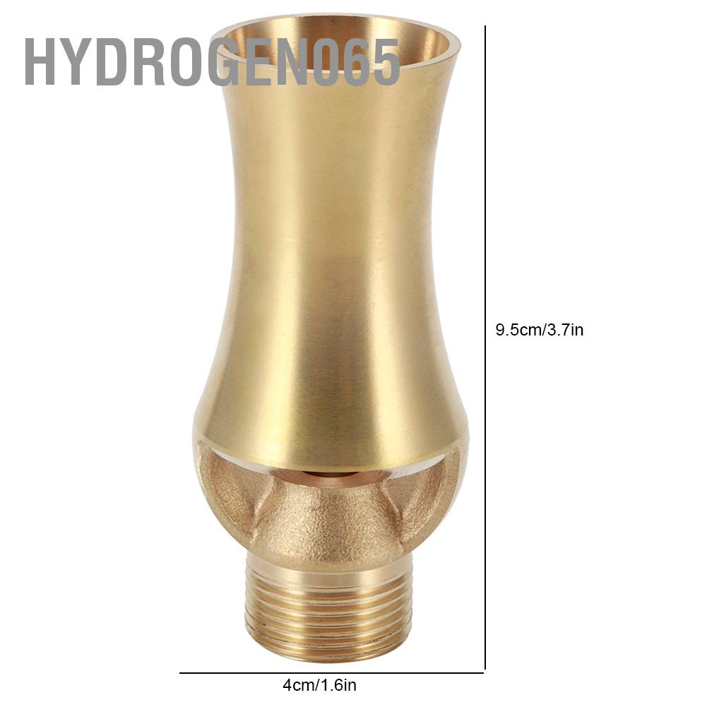 Hydrogen065 G1/2in Female Thread G3/4in Male Fountain Nozzle Sprinklers Landscaping Spray Head for Swimming Pool