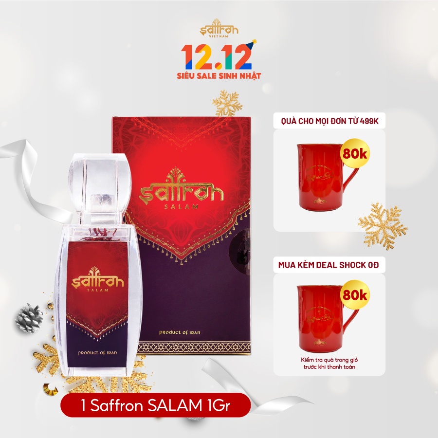 Nhụy Hoa Nghệ Tây Saffron Salam 1Gram/hộp