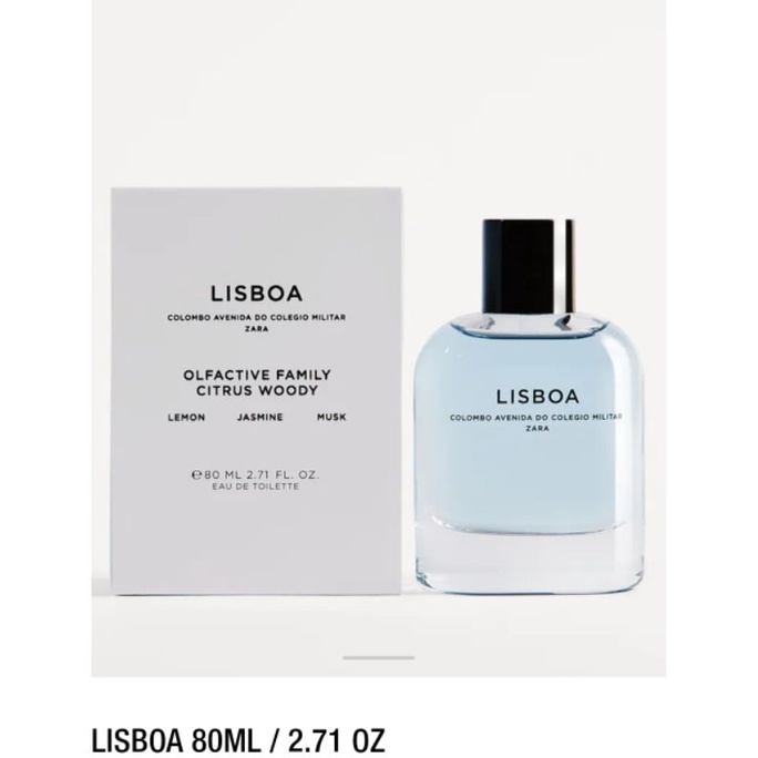Nước hoa Zara man Seoul, Lisboa, London 80ml