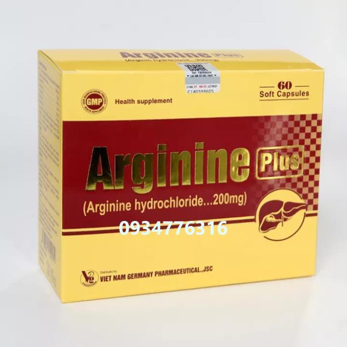 ✅ Viên Uống Bổ Gan Arginine Plus (60 Viên)