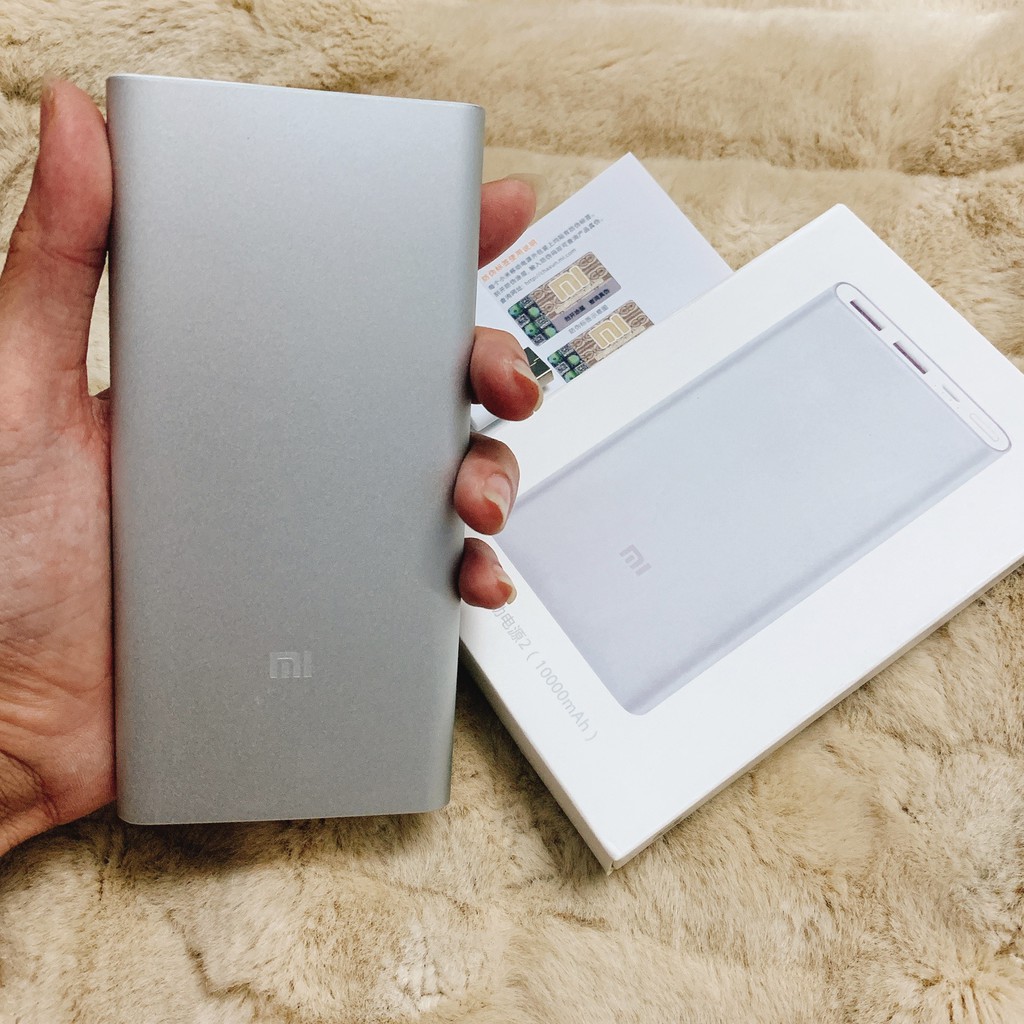 👑FREESHIP👑 Sạc Dự Phòng Xiaomi Gen 2 10000mAh 2 USB (Full Box + Logo Xiaomi)