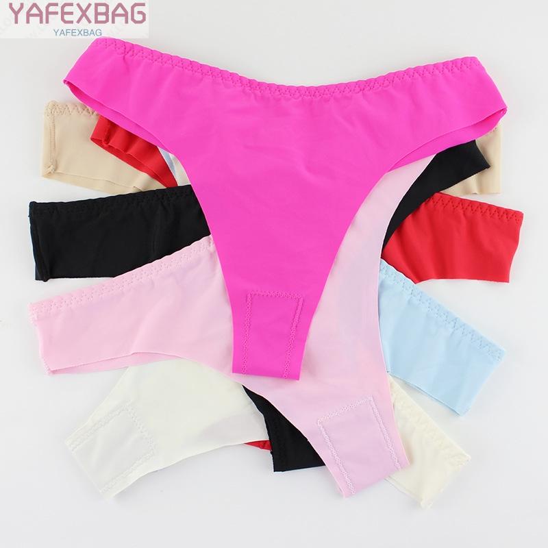 Large Size Ice Silk Seamless Ultra-thin Underwear Temptation Sexy T-Pants &amp;NEW