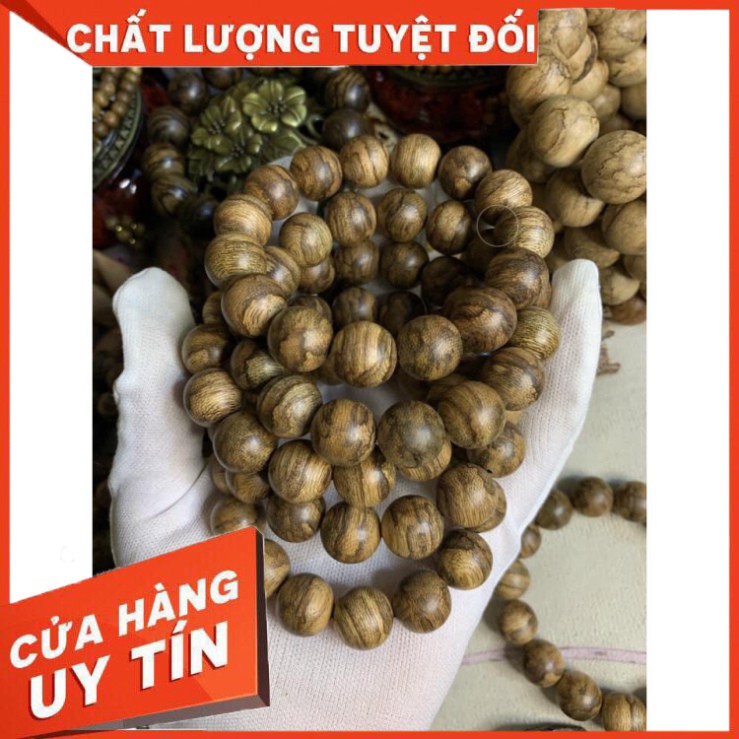 Trầm Hương Vòng Tay Vòng Trầm Hương 100% tự nhiên Mùi Thơm Vĩnh Viễn [ Tặng hộp Gấm cao cấp ]