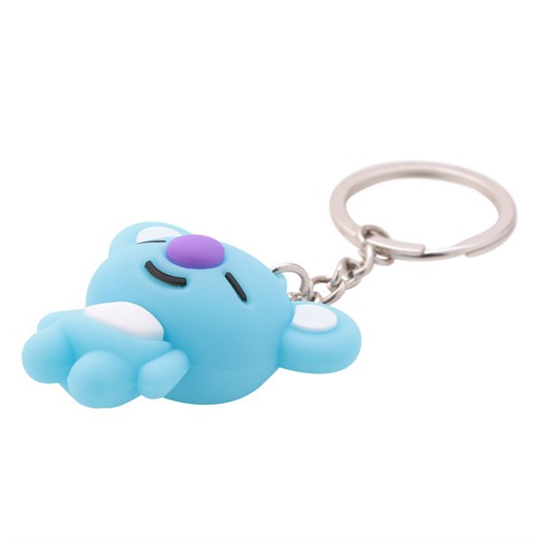 Móc Khóa Nhựa Hình Nhân Vật BTS BT21 - Gấu Koya