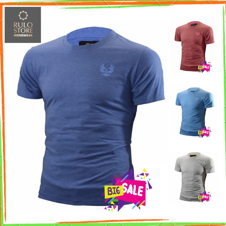 Áo thun nam không cổ vải cotton thấm hút mát mẻ