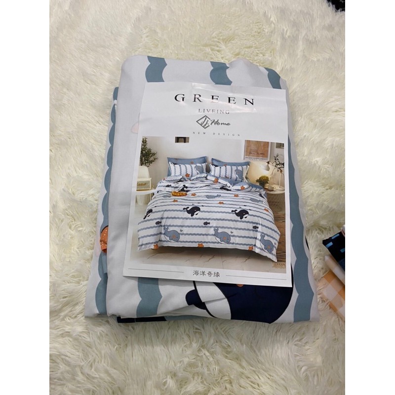 [Mã LIFEM1 giảm 50k đơn 99k] Bộ chăn ga gối ,coton poly Emmibedding họa tiết Cá heo, Chăn ga đủ size miễn phí bo chun | BigBuy360 - bigbuy360.vn