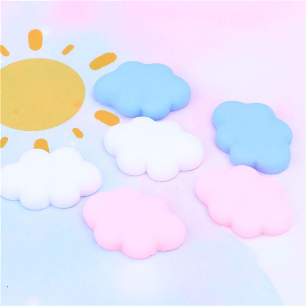 NICKOLAS Túi 10 Mô Hình Đám Mây Mini Dễ Thương Trang Trí Điện Thoại / Sổ Tay DIY