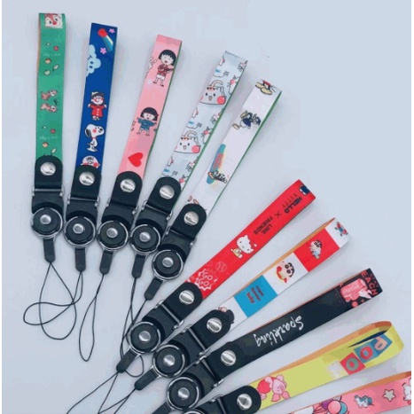 ST5 Dây Đeo Điện Thoại Dây Strap Ngắn 15cm Cute Làm Móc Khóa Móc Điện Thoại name tag