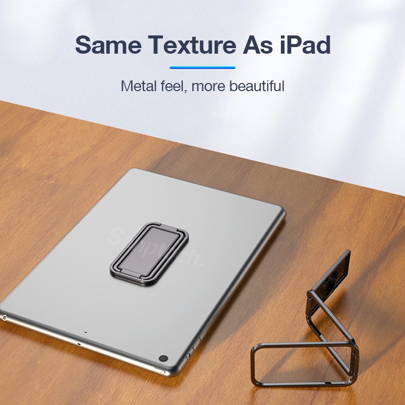 Sanptoch Slim Folding Finger Ring Holder 360 Degree Ultra-Thin Metal Phone Stand For iPhone iPad Smartphones Tablets