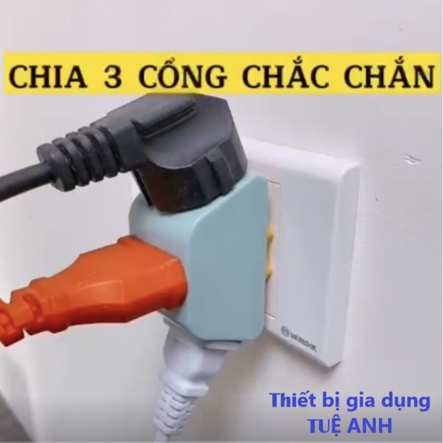 Đầu nối chia điện đa năng 1 ra 3 cửa SOPOKA, model: P11 P12 chịu tải 2200W - Ổ chia điện siêu tiện lợi