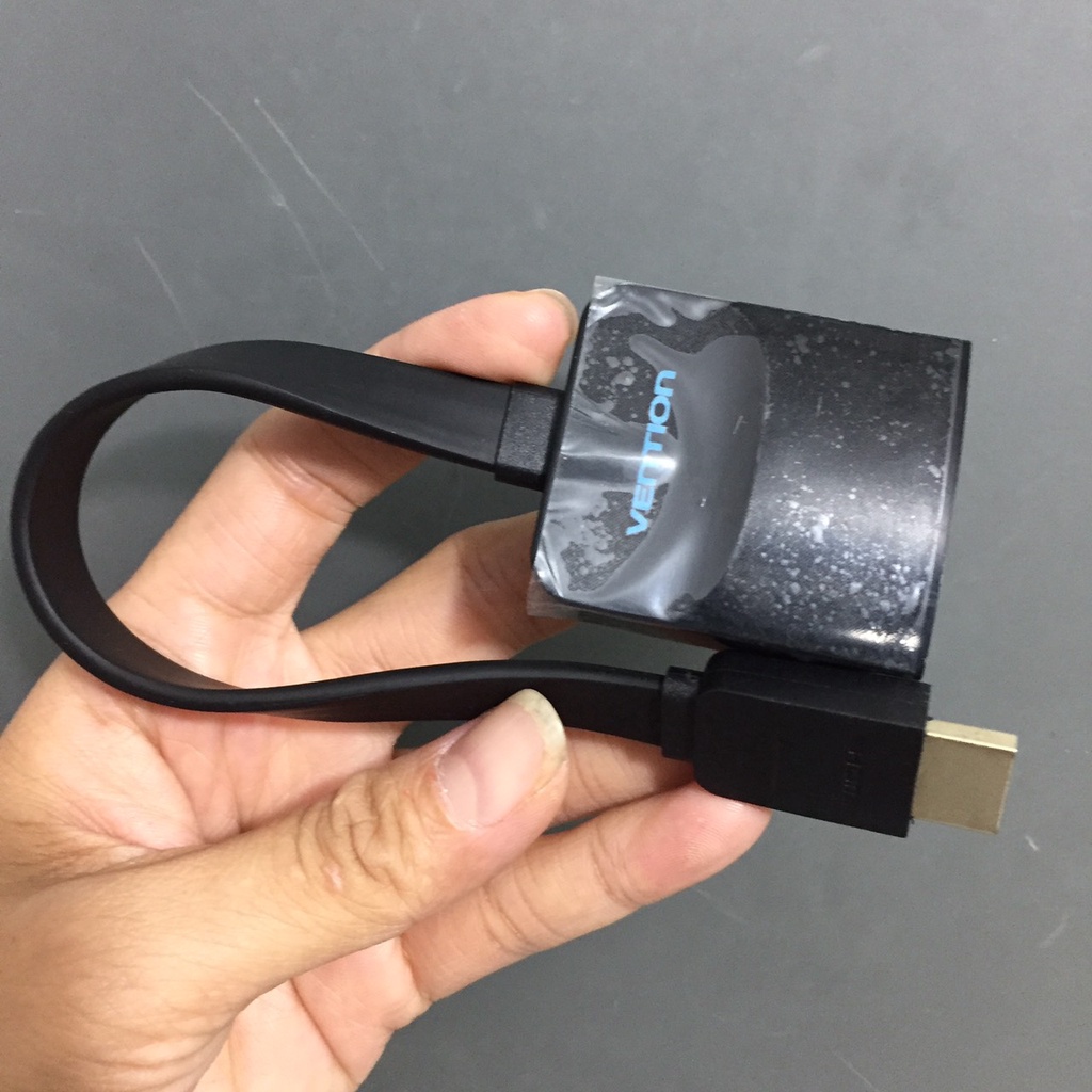 Đầu chuyển HDMI sang VGA Vention 74345 (15cm_dây dẹp)