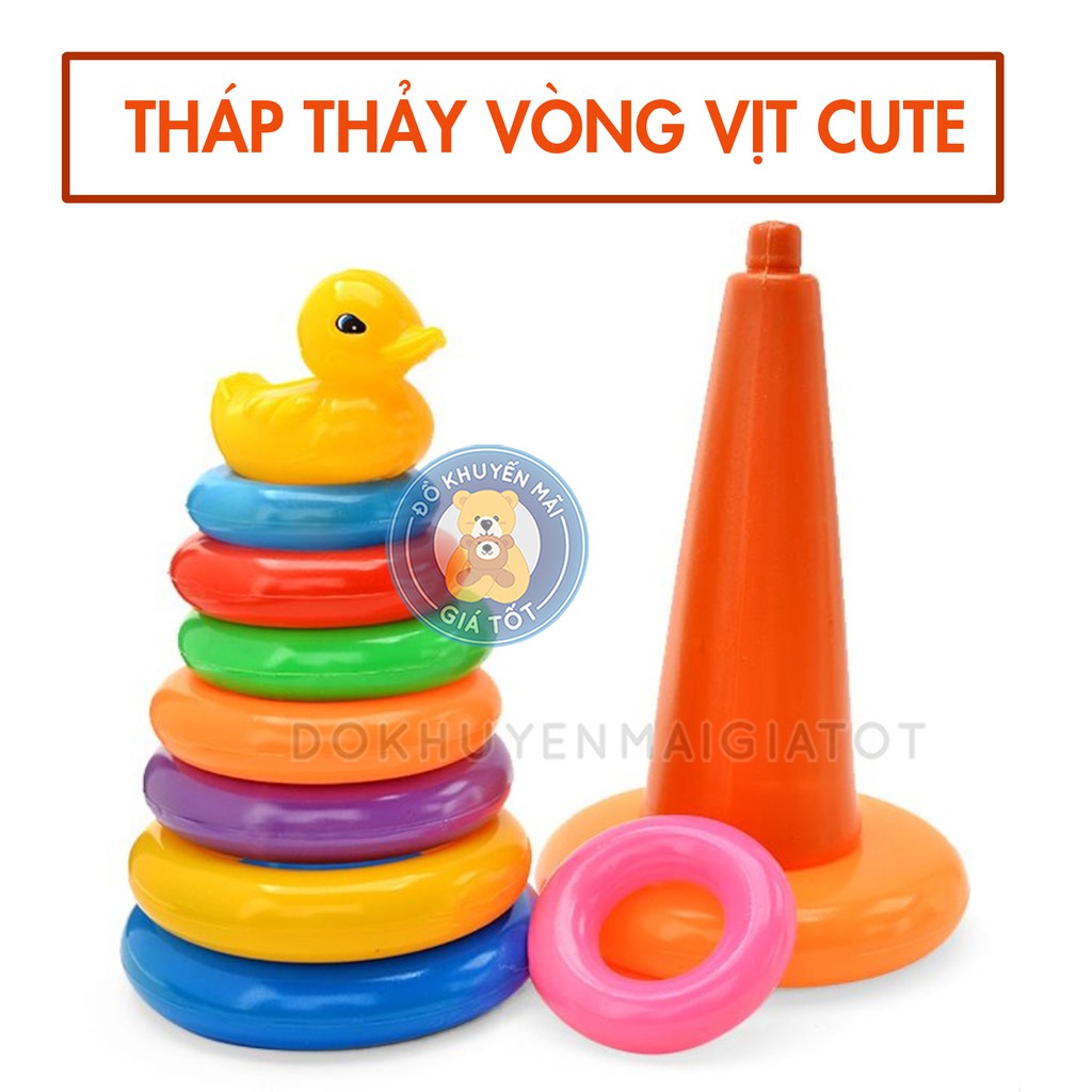 Lưới tháp thảy vòng vịt ( cỡ trung) cho bé trên 1 tuổi – HT720 - Đồ khuyến mãi giá tốt