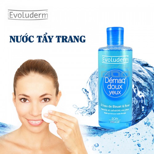 Tẩy trang mắt môi Evoluderm Demaq Doux Yeux 250ml - Chính hãng