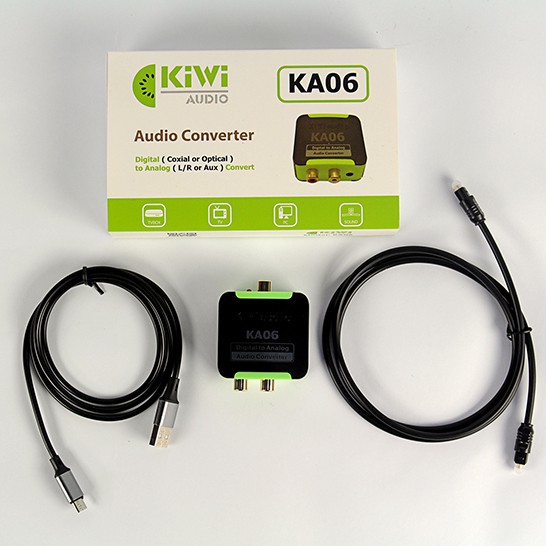 [chính hãng] Bộ chuyển đổi tín hiệu âm thanh digital sang analog Kiwi KA-06