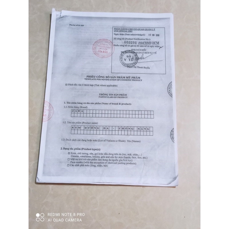 KEM ZARA 4 Mẫu 12g