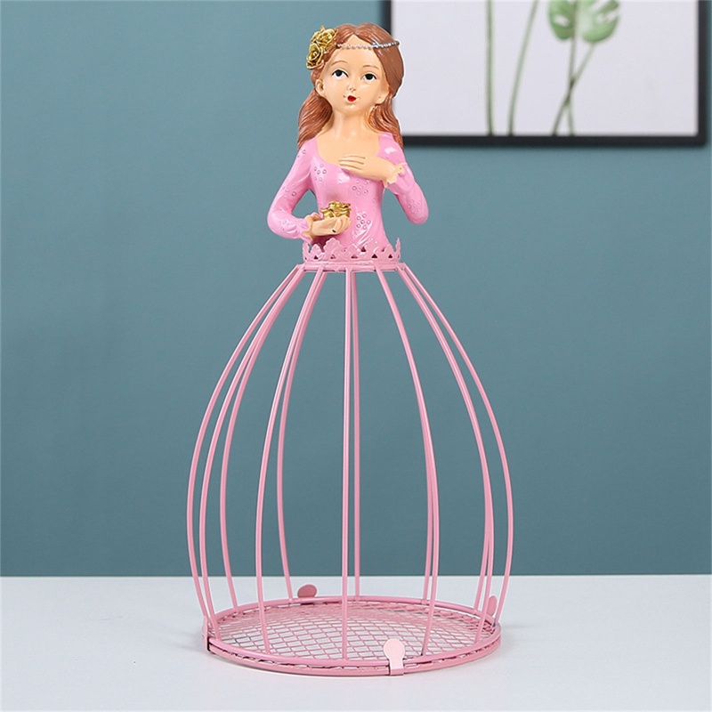 Chậu Hoa Bằng Kim Loại Kiểu Công Chúa Dùng Trang Trí Độc Đáo