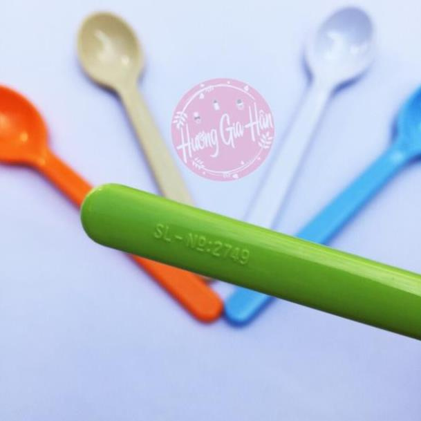 Bộ 5 thìa nhựa cho bé ăn dặm Song Long (Cỡ Bé) - Made in Việt Nam (nhiều màu) [Thanh Mai Shop]