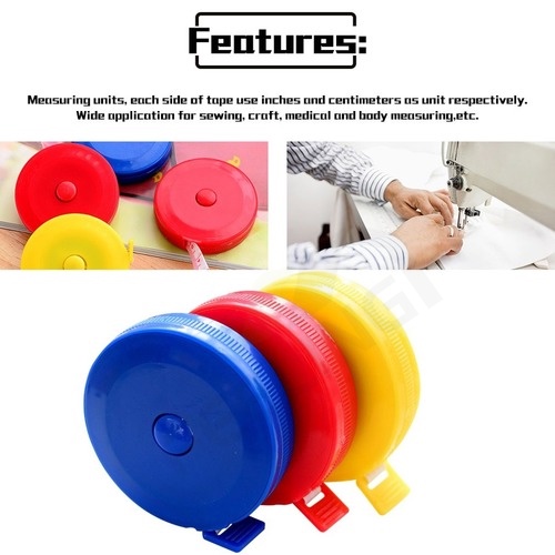 Thước Dây Mềm Và Có Thể Thu Gọn 150cm / 60Inch Dùng Để Đo Lường May Vá Thủ Công