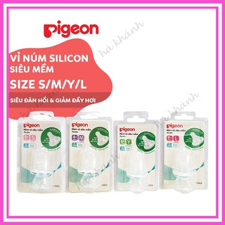 Núm ti Pigeon cổ hẹp siêu mềm size S/M/L/Y ( bán lẻ 1 chiếc)