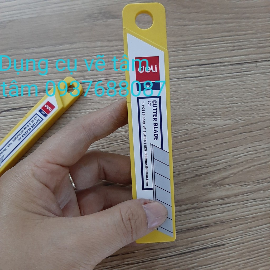 Lưỡi dao 30 độ, 45 ĐỘ Deli, Deli 30 Degree Cutter Blade