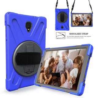 Ốp lưng Samsung Galaxy Tab A 10.5 inch 2018 T590 T595 PC chống sốc an toàn cho trẻ em + Silicon 2 trong 1 Dây đeo tay có dây đeo vai Vỏ bọc